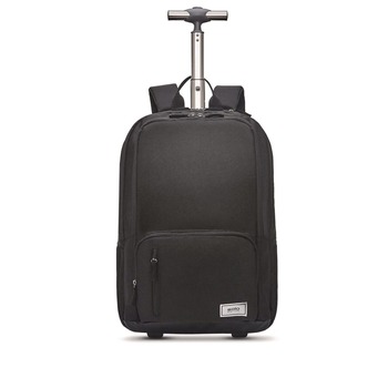 SOLO UBN7864 Bleecker 12.5 in. x 8 in. x 19 in. Recycled Rolling Backpack Fits Devices Up to 15.6 in.- Dark Gray