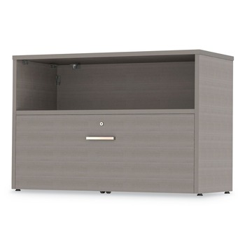 Linea Italia LITUR604ASH Urban 35.25 in. x 15.25 in. x 23.75 in. 36 in. Credenza Bottom Pedestal - Ash