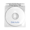 File Folders | C-Line 61988 Deluxe Individual CD/DVD Holders with 2-Disc Capacity - Clear/White (50/Boxes) image number 3
