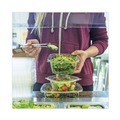 Food Trays, Containers, and Lids | World Centric RDCS12 4.8 in. x 5.9 in. x 2.1 in. 12 oz. PLA Rectangular Plastic Deli Containers - Clear (900/Carton) image number 1