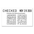 Just Launched | Trodat 4817 Printy Economy 2 in. x 0.38 in. Self-Inking 12-Message Date Stamp - Black image number 5