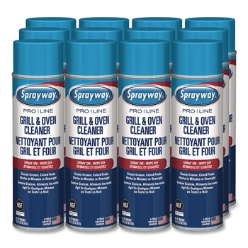 Sprayway PRO LINE 1000058537 18 oz Grill and Oven Cleaner (12/Carton)