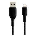 Electronic Adapters & Chargers | Belkin CAA002BT2MBK 6.6 ft. BOOST CHARGE Braided Apple Lightning to USB-A ChargeSync Cable - Black image number 1