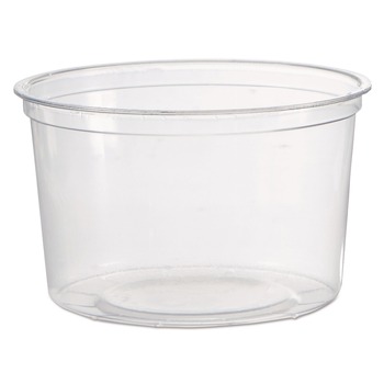 KITCHEN | WNA WNA APCTR16 16 oz. Plastic Deli Containers - Clear (50/Pack, 10 Packs/Carton)