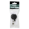 Label & Badge Holders | SICURIX BAU68844 30 in. Extension Swivel-Style Spring-Clip ID Card Reel - Black image number 0