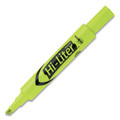 Highlighters | Avery 24130 HI-LITER Desk-Style Chisel Tip Highlighters - Fluorescent Yellow Ink/Black Barrel (200/Box) image number 0