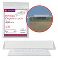 File Folders | Smead 64615 3.5 in. Wide 1/3-Cut Poly Index Tabs and Inserts For Hanging File Folders - White/Clear (25/Pack) image number 1