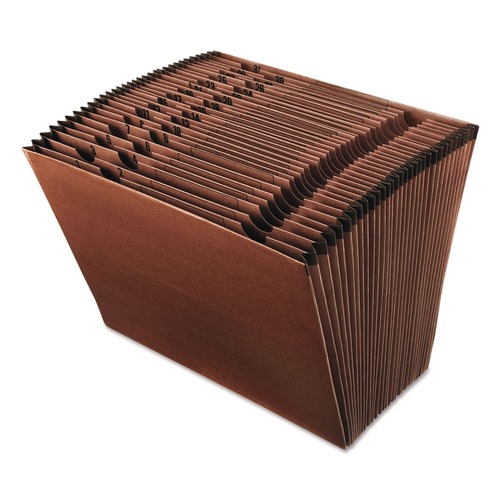 File Folders | Pendaflex ER17D 1/31-Cut Tabs Letter Size 31 Sections Earthwise Recycled Indexed Expanding File - Red Fiber image number 0
