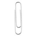 Paper Clips | Universal A7072240 Nonskid Paper Clips - Jumbo, Silver (100/Box, 10 Boxes/Pack) image number 3