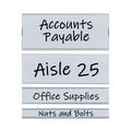 Labels | C-Line 87820 6 in. x 2 in. Side Load Magnetic Label Holders - Clear (10/Pack) image number 5