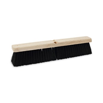 Boardwalk BWK20618 3 in. Black Medium Weight Polypropylene Bristles 18 in. Brush Floor Brush Head