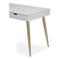 Office Desks & Workstations | Alera ALEWSS4824WB 47.24 in. x 23.62 in. x 29.53 in. Scandinavian Writing Desk - White/Beigewood image number 4