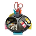 Sticky Notes & Post it | 3M C91 10 in. Diameter x 6 in. Height 14 Compartments Rotary Self-Stick Plastic Notes Dispenser - Black image number 0