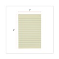 Sticky Notes & Post it | Universal UNV28073 4 in. x 6 in. Note Ruled Recycled Self-Stick Note Pads - Yellow (12 Pads/Pack) image number 5