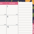 Bulletin Boards | Blueline CA1716BD 22 in. x 17 in. 18-Month (Jul 2025-Dec 2026) Academic Desk Pad Calendar - White/Multicolor Sheets/Black Headband image number 2