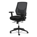 Office Chairs | HON HVL582.ES10.T 19 in. to 22 in. Seat Height 250 lbs. Capacity High-Back Task Chair - Black image number 2