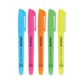 Highlighters | Universal UNV08857 Chisel Tip Assorted Color Pocket Highlighters (12/Set) image number 0