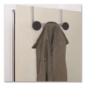 Wall Racks & Hooks | Alba PMS3P 20 lb Capacity Over the Door 3-Peg Coat Hook - Black image number 4