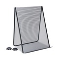 Back to School Sale | Universal UNV20027 9 in. x 8 in. x 11.63 in. Metal Mesh 35 Sheet Capacity Free Standing Document Holder - Black image number 0