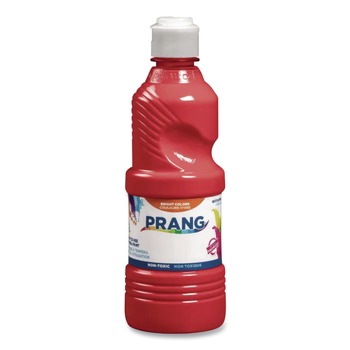 Prang X21601 16 oz. Dispenser-Cap Bottle Ready-to-Use Tempera Paint - Red