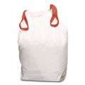 Trash Bags | Handi-Bag 1516848 13 Gallon 0.6 Mil, 24 in. x 27.4 in. Drawstring Kitchen Bags - White (300/Carton) image number 2