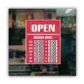 Floor Signs & Safety Signs | Cosco 098072 15 in. x 19 in. Business Hours Sign Kit - Red image number 5