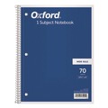 Notebooks & Pads | Oxford 65000 (70) 10.5 in. x 8 in. Sheets 3-Hole Punched Wide/Legal Rule Coil-Lock Wirebound Notebook - Randomly Assorted Cover Color image number 0