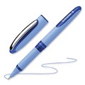 Back to School Sale | Schneider 183403 Extra-Fine 0.3 mm One Hybrid N Stick Rollerball Pen - Blue Ink, Blue Barrel (10/Box) image number 1