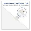 Dividers & Tabs | Avery 01416 11 x 8.5 Preprinted Legal Exhibit P 26-Tab Index Dividers - White (25/Pack) image number 2