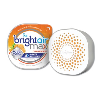 BRIGHT Air 900436EA 8 oz. Jar Max Odor Eliminator Air Freshener - Citrus Burst