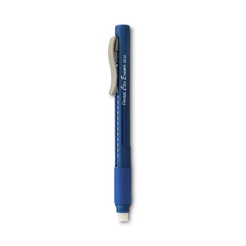 Erasers & Correction Supplies | Pentel ZE22C Clic Eraser Grip Eraser For Pencil Marks - White Eraser/Blue Barrel image number 0