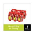 Just Launched | Scotch 145-6 Sure Start 1.88 in. x 22.2 yards Packaging Tape with Dispenser - Clear (6/Pack) image number 1