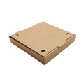 Food Trays, Containers, and Lids | BluTable REM-BX-KRSTCK-14KSBFL 14 in. x 14 in. x 2 in. Paper Pizza Boxes - Brown (50/Pack) image number 3