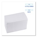  | Boardwalk BWK8321 15 in. x 17 in. 2-Ply 1/8-Fold Dinner Napkins - White (10/Carton) image number 8