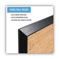 Bulletin Boards | MasterVision SF0422581012 24 in. x 18 in. Natural Cork Bulletin Board - Tan Surface/Black Wood Frame image number 7