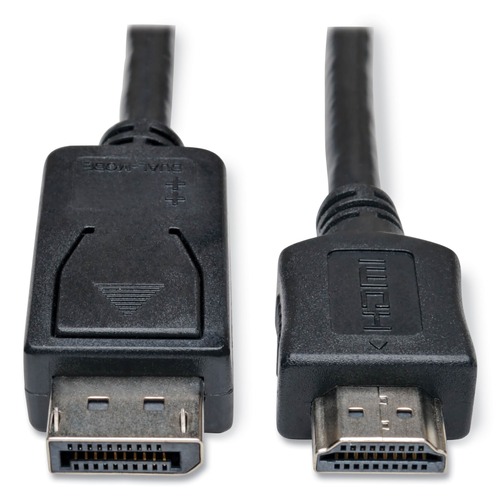 Electronic Adapters & Chargers | Tripp Lite P582-006 6 ft. DisplayPort to HDMI Cable Adapter (M/M) - Black image number 0