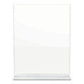 Office Presentation Supplies | Deflecto 590801 8.5 in. x 11 in. Insert Superior Image Double Sided Sign Holder - Clear image number 5