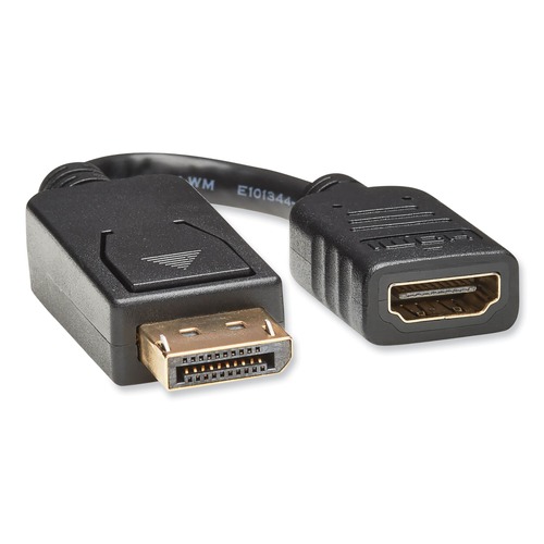 Electronic Adapters & Chargers | Tripp Lite P136-000 6 in. DisplayPort to HDMI Adapter Cable - Black image number 0