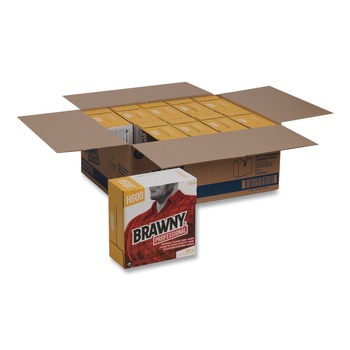 Georgia-Pacific 29316 9.1 in. x 12.5 in. Lightweight Disposable Shop Towel - White (200/Box)