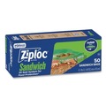 Food Service | Ziploc 383179 6.5 in. x 5.88 in. Resealable Sandwich Bags - Clear (480/Carton) image number 2