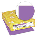 Cover & Cardstock | Neenah Paper 26771 20 lbs. Bond Weight 8.5 in. x 11 in. Exact Brights Paper - Bright Purple (500/Ream) image number 1