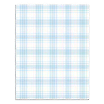 TOPS 33081 Quadrille Rule (8 sq-in.) 8.5 in. x 11 in. Quadrille Pads (50 Sheets/Pad)