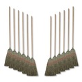  | Boardwalk BWK920YCT 55 in. Mixed Fiber Maid Broom - Natural (12/Carton) image number 0