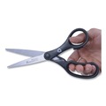 Arts & Crafts Supplies | Westcott 15583 8 in. Long 3.25 in. Cut Length KleenEarth Basic Plastic Handle Scissors - Straight Black Handle image number 3
