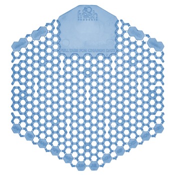 PRODUCTS | Fresh Products 3WDS-F-010I060M-06 Wave 3D Urinal Deodorizer Screen - Blue, Cotton Blossom Scent (10/Box, 6 Boxes/Carton)