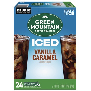 PRODUCTS | Green Mountain Coffee 5000359623 Brew Over Ice Coffee K-Cups - Vanilla Caramel (24/Box)