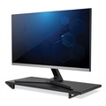 Office Electronics & Batteries | Allsop 32511 24 in. x 11 in. x 2 in. to 3 in. Supports 30 lbs. Lo Riser Monitor Stand for 32 in. Monitors - Black image number 3