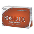 Rubber Bands | Alliance 37176 1 lbs. Box Size 117B 0.04 in. Gauge Non-Latex Rubber Bands - Orange (1-Box) image number 2