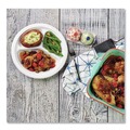 Bowls and Plates | Chinet 81230 10.25 in. Diameter Heavyweight 3-Compartment Plastic Plates - White (500/Carton) image number 1