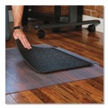 Office Chair Mats | ES Robbins 184612 36 in. x 53 in. with Lip Sit or Stand Mat for Carpet or Hard Floors - Clear/Black image number 2